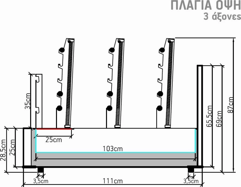Ψησταριά επιτραπέζια με 9 σούβλες