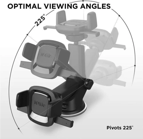iOttie Βάση Κινητού Αυτοκινήτου Easy One Touch 4 Mini Dash & Windshield Mount με Ρυθμιζόμενο Βραχίονα