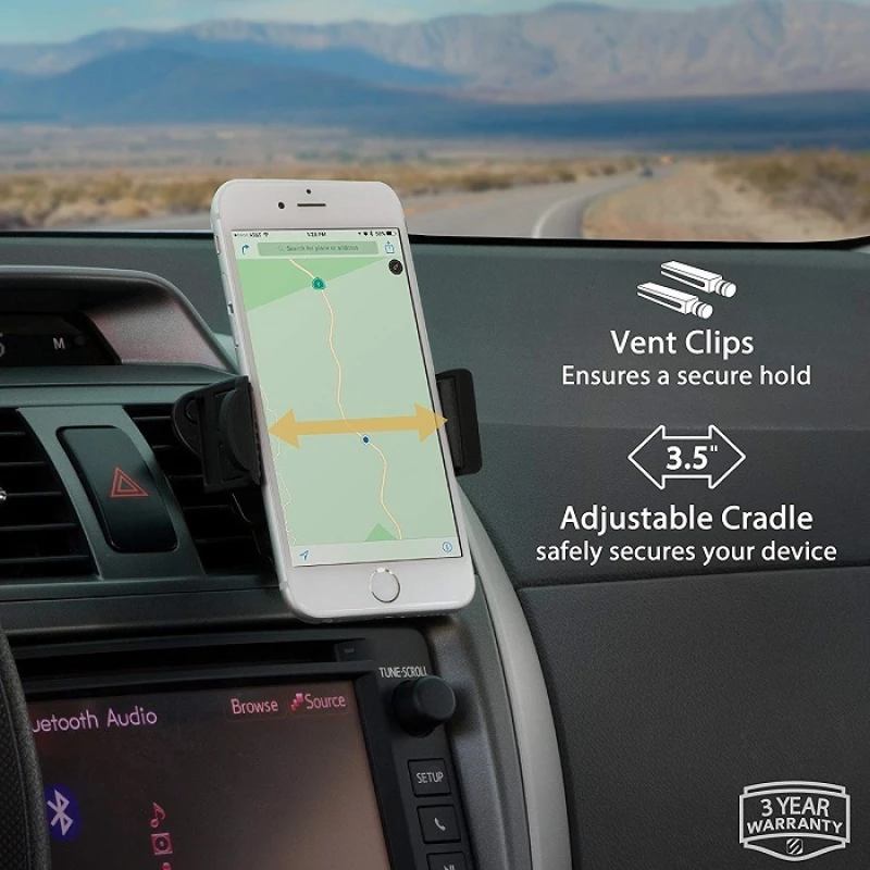 Scosche Βάση Κινητού Αυτοκινήτου VentMount for Smartphones με Ρυθμιζόμενο Βραχίονα