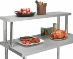 Ράφι Επιτραπέζιο για Πάγκο Εργασίας 120x30x35 εκ. Ανοξ. Ατσάλι