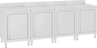 vidaXL Ερμάριο Πάγκος Εργασίας 240 x 60 x 96 εκ. από Ανοξείδωτο Ατσάλι