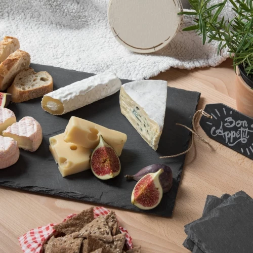 Navaris Πλάκα Σερβιρίσματος Σχιστόλιθου 6τμχ 28cm