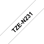Brother TZE-N231 Ταινία Ετικετογράφου (8m x 12mm) Λευκό