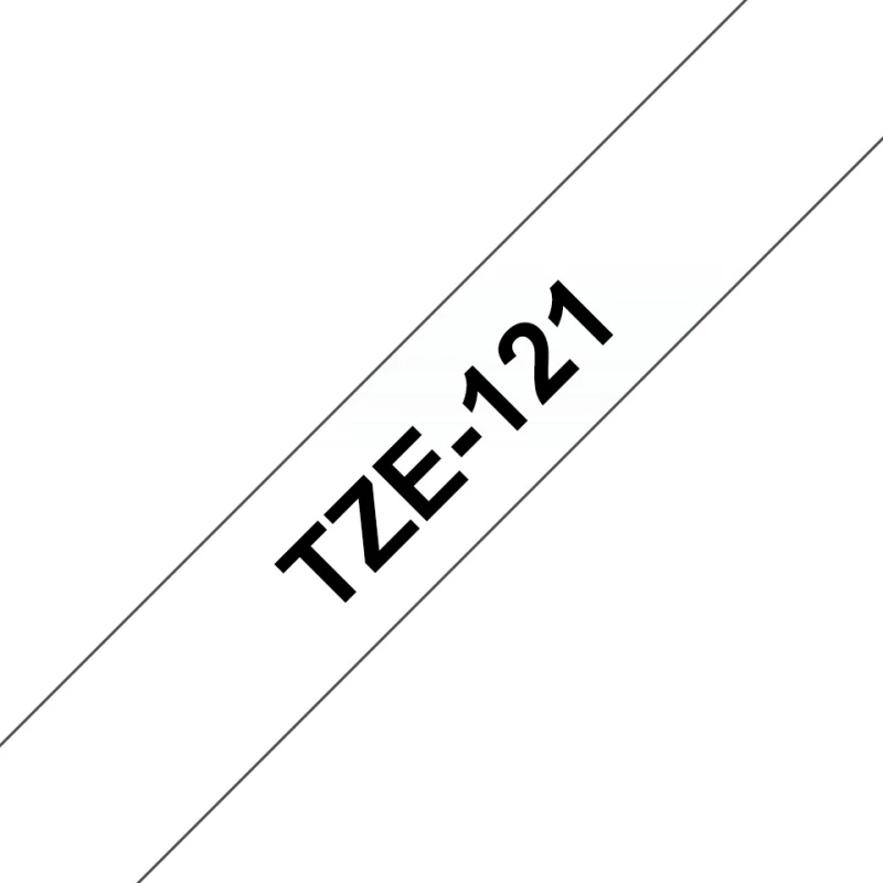 Brother TZE-121 Ταινία Ετικετογράφου (8m x 9mm) Διάφανο