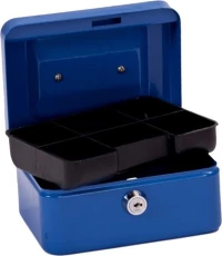 Φορητό Μεταλικό Ταμείο KS-200A Mini Portable Steel Metal Cash Box Blue (oem)