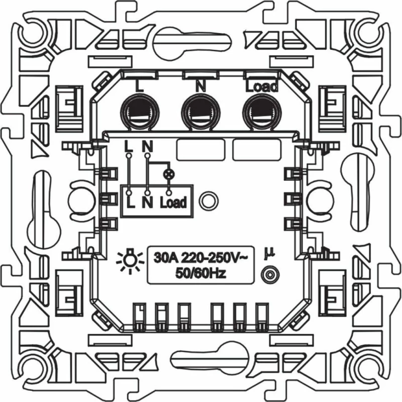 Acaelec Prime Καρτοδιακόπτης Μηχανικός Ματ Σαμπανιζέ (1000117004)