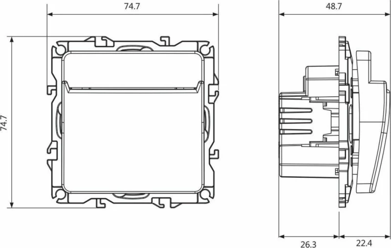 Acaelec Prime Καρτοδιακόπτης Μηχανικός Λευκός (1000117001)