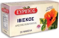 Ιβίσκος Τονωτικό Τσάι Εύριπος 20 Φάκελα Φυσικό Προϊόν Άριστης Ποιότητος