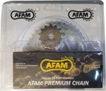 Afam Σετ Γρανάζια Αλυσίδα Kawasaki Kaze R 115 14 R1 Gold