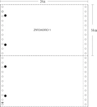 Μηχανογραφικό Χαρτί Μονό Λευκό 24 X 14 Typotrust