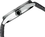 Casio Ρολόι με Δερμάτινο Λουράκι σε Μαύρο χρώμα
