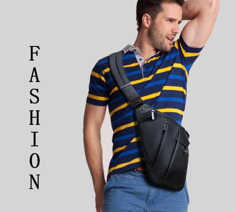 Arctic Hunter Τσάντα Crossbody Xb00041-Bk, Αδιάβροχη, Μαύρη