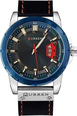 Curren 8284 Black Silver