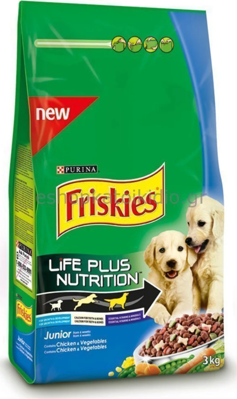 Friskies Junior Κοτόπουλο & Λαχανικά 18kg