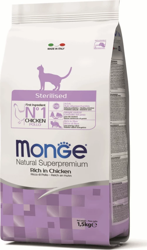 Monge Natural Superpremium Sterilized Chicken 1.5kg