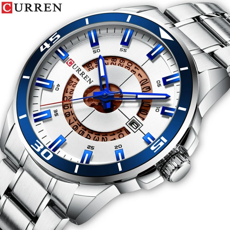 Ανδρικό Ρολόι Curren 8359 Silver-Blue