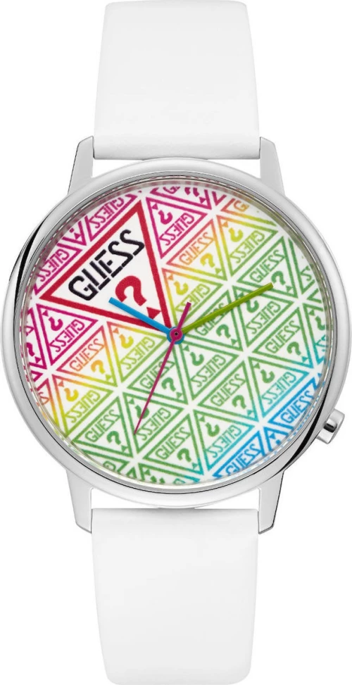 Guess Γυναικείο Ρολόι Guess White Rubber Strap V1020M1