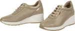 Ragazza Γυναικεία δερμάτινο Sneakers 0329 GOLD