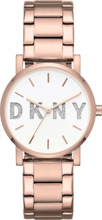 Dkny Γυναικειο Ρολόι Dkny Soho Μπρασελέ Ρόζ Χρυσό Ny2654