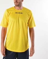 Givova One Αθλητικό Ανδρικό T-shirt Dri-Fit Κίτρινο με Λογότυπο