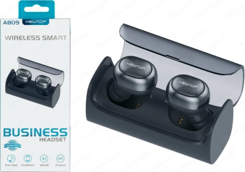 Newtop AB09 In-ear Bluetooth Handsfree Μαύρο