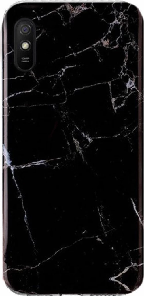 Wozinsky Marble Back Cover Σιλικόνης Μαύρο (Redmi 9A)