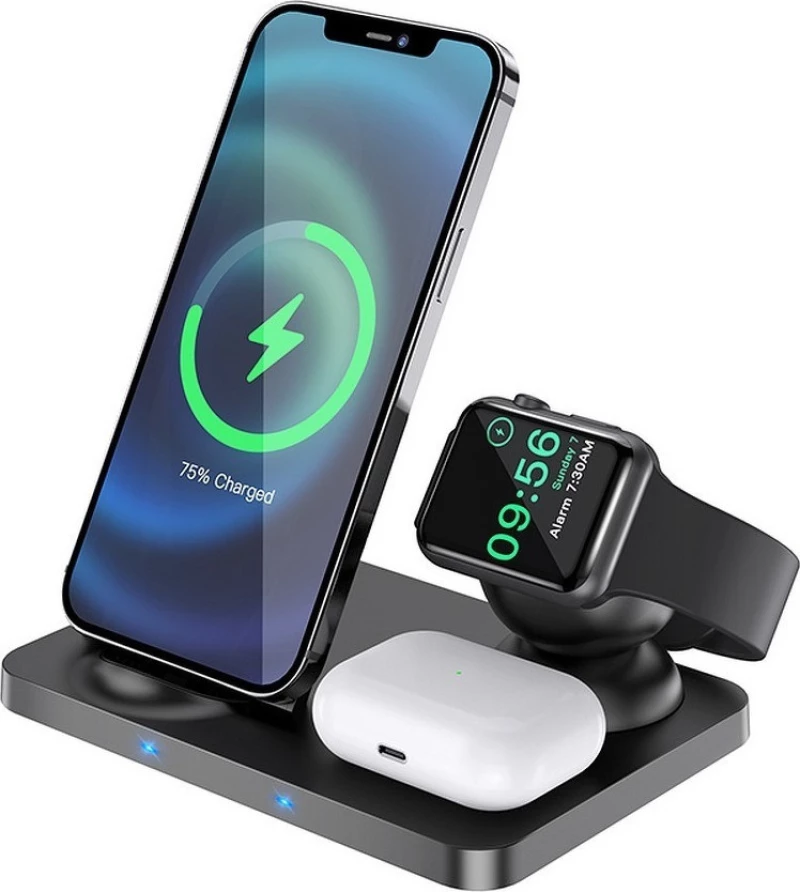 Hoco Charging Station 15W Μαύρο (CW33)