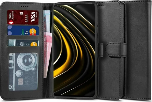Tech Protect II Wallet Δερματίνης Μαύρο (Poco M3)