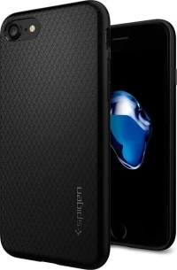 Spigen Liquid Air Armor Back Cover Σιλικόνης Μαύρο (iPhone SE 2020/8/7)