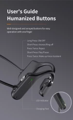 Awei A889BL Earbud Bluetooth Handsfree Μαύρο