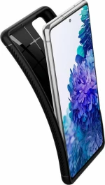 Spigen Rugged Armor Back Cover Σιλικόνης Μαύρο (Galaxy S20 FE)