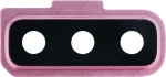 Τζαμάκι Επισκευής Κάμερας / Back Camera Lens and Bezel for Samsung Galaxy A7 (2018) Pink