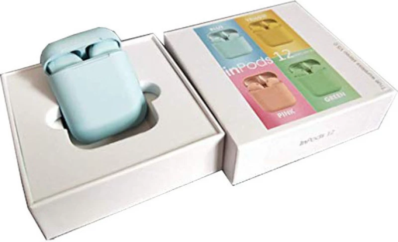 inPods 12 Earbud Bluetooth Handsfree Γαλάζιο
