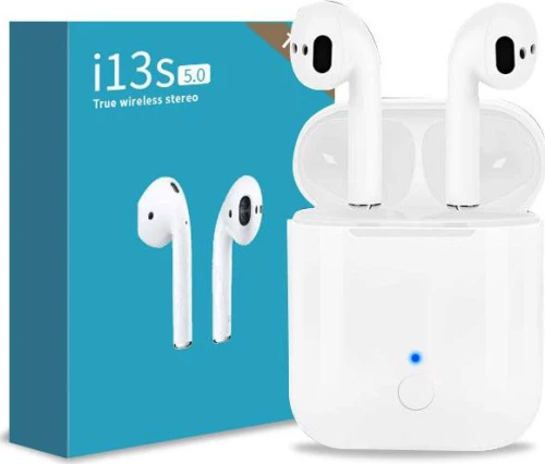 TWS i13S Earbud Bluetooth Handsfree Λευκό