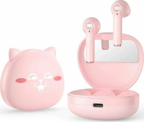 Picun Hi Cat Earbud Bluetooth Handsfree with Integrated Mirror Ροζ