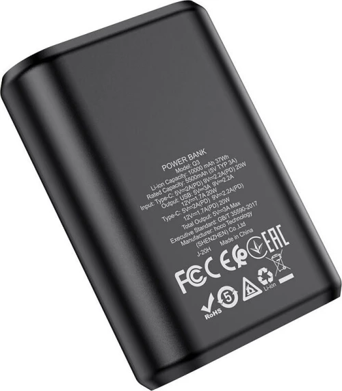Hoco Q3 Mayflower 10000mAh Μαύρο