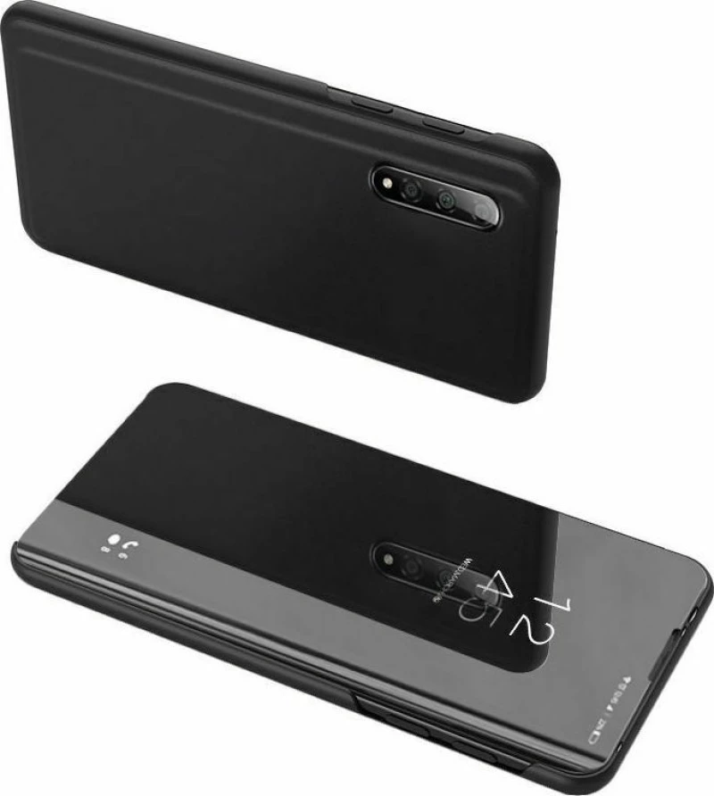Powertech Clear View Book Πλαστικό Μαύρο (Xiaomi Mi 9)