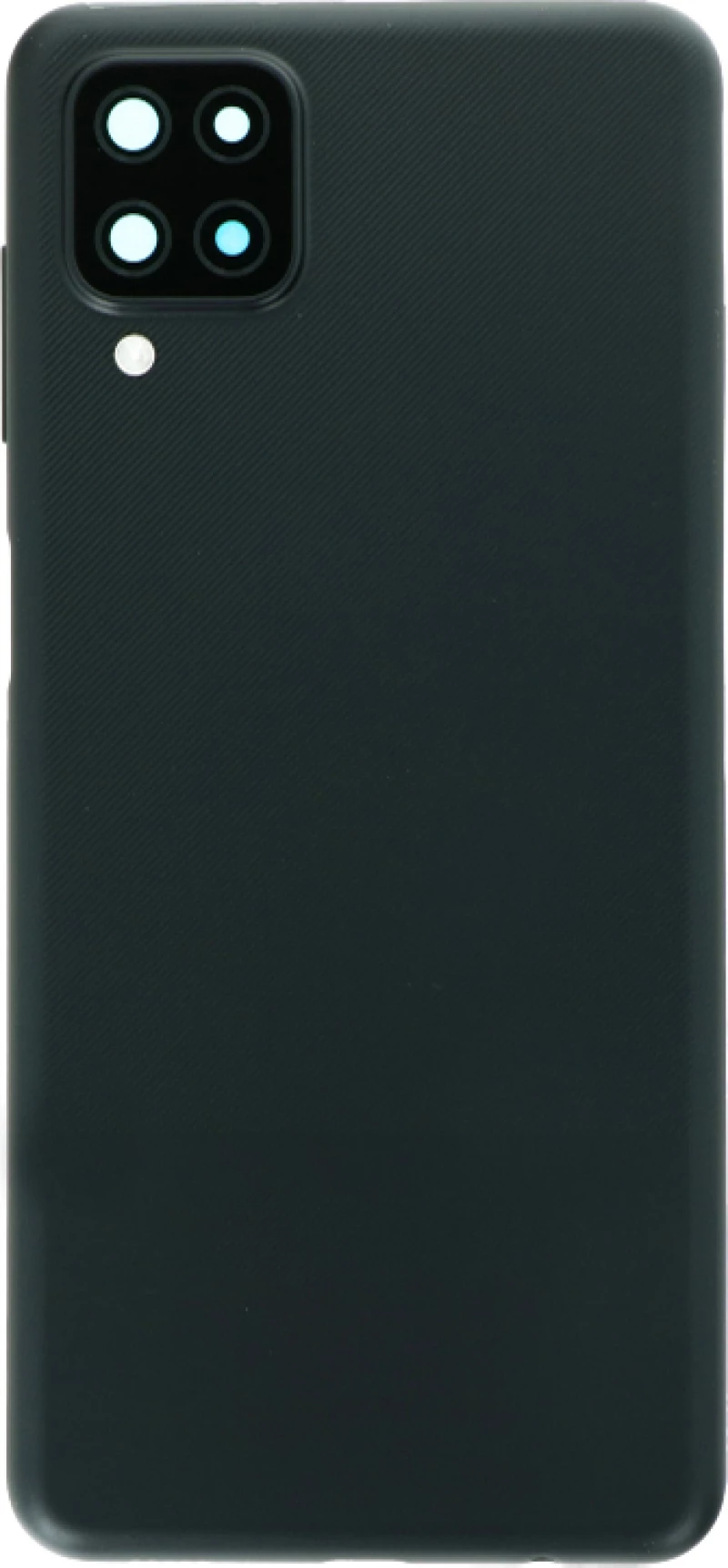 Καπάκι Μπαταρίας / Battery Door with Back Camera Lens and Bezel for Samsung Galaxy A12 Black