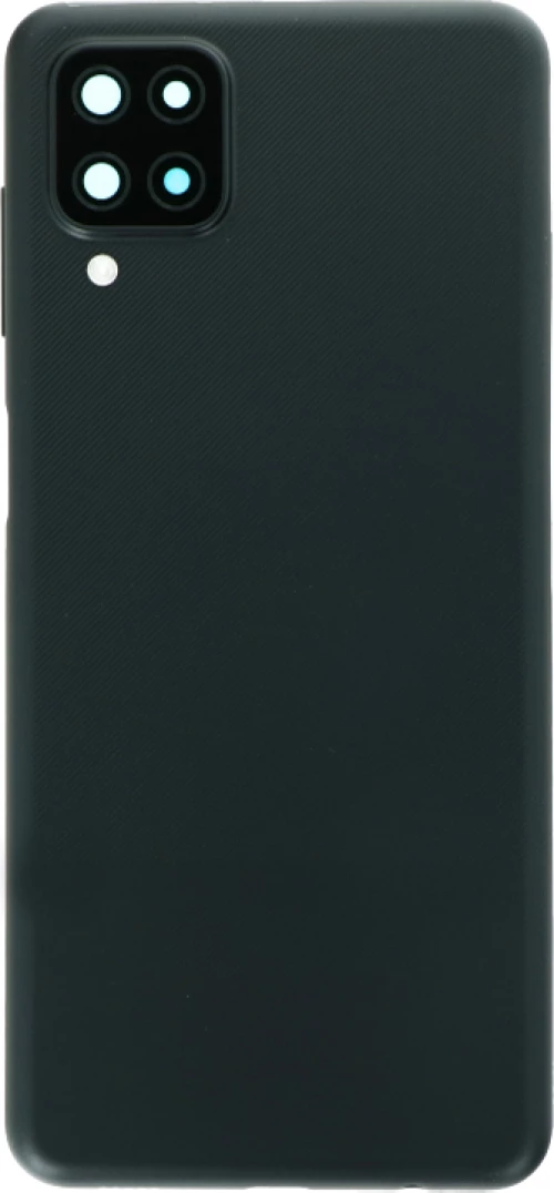 Καπάκι Μπαταρίας / Battery Door with Back Camera Lens and Bezel for Samsung Galaxy A12 Black
