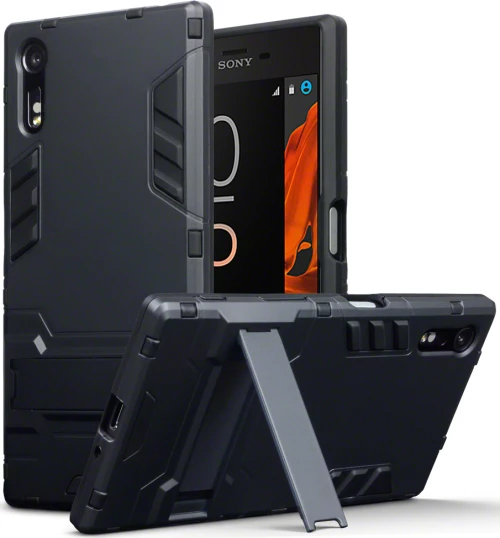Terrapin Full Body Shock Resistant Back Cover Πλαστικό Μαύρο (Xperia XZ/XZs)