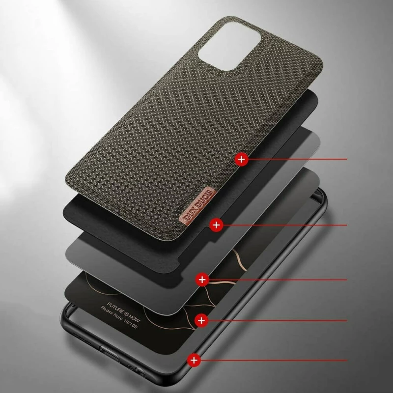 Dux Ducis Fino Back Cover Σιλικόνης / Υφασμάτινο Πράσινο (Redmi Note 10 / 10s)