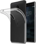 Back Cover Σιλικόνης Διάφανο (Nokia 6)