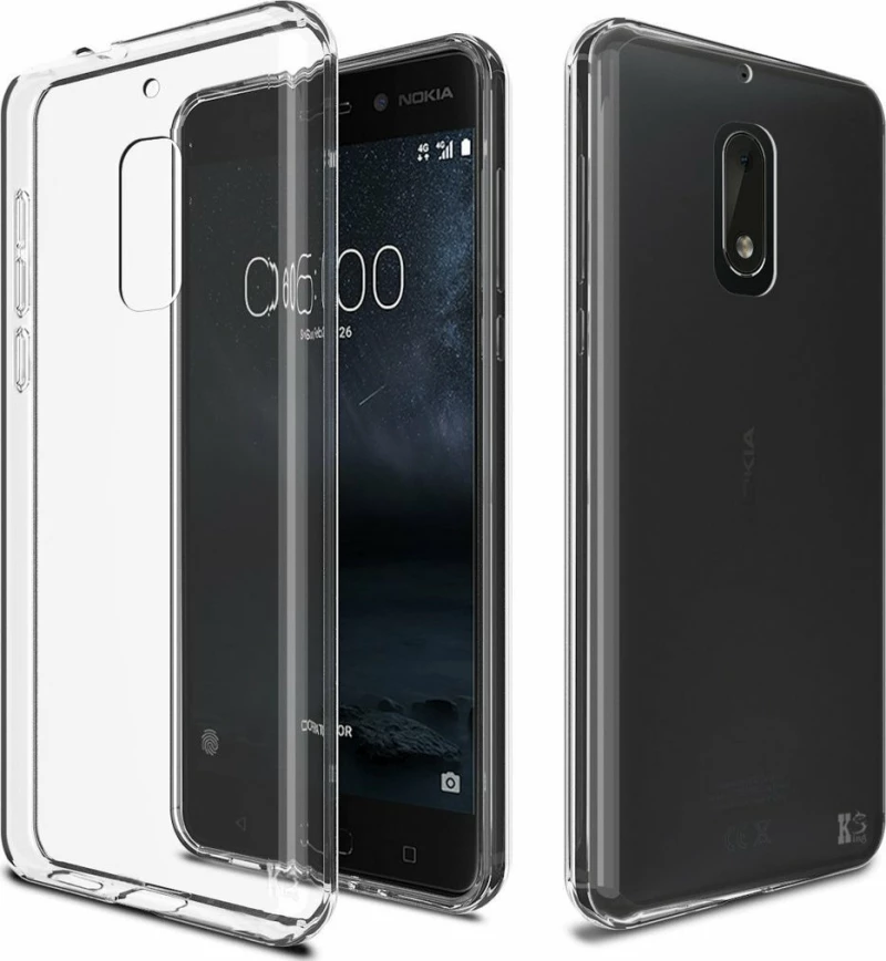 Back Cover Σιλικόνης Διάφανο (Nokia 6)