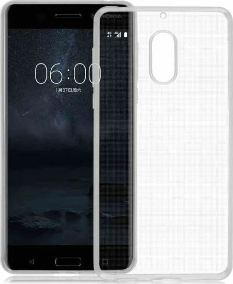 Back Cover Σιλικόνης Διάφανο (Nokia 6)