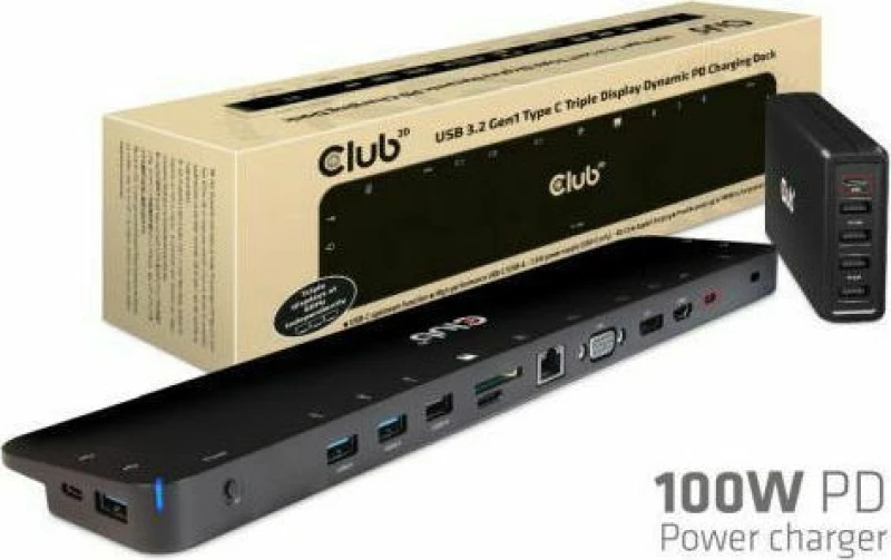 Club3D ChargingDock USB-C 3.2