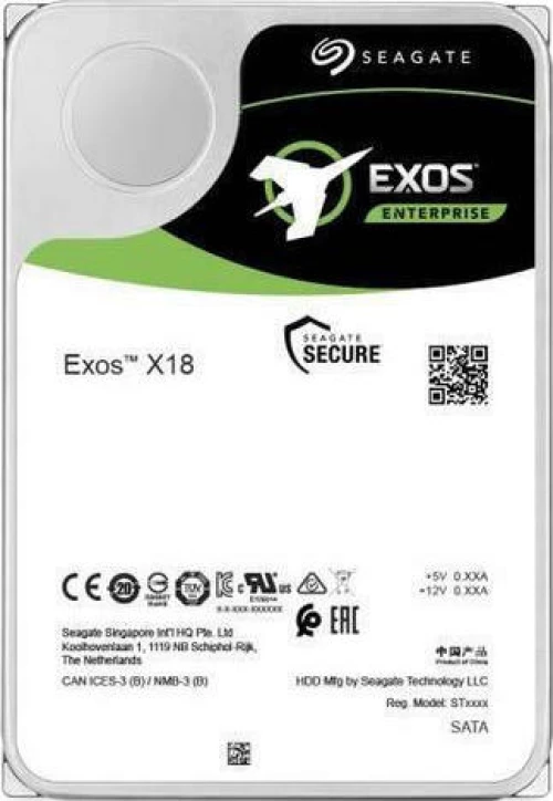 Seagate Exos X18 16TB HDD Σκληρός Δίσκος 3.5" SATA III 7200rpm για NAS / Server