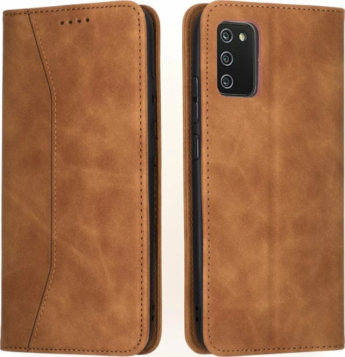 Bodycell Wallet Δερματίνης Καφέ (Galaxy A02s)