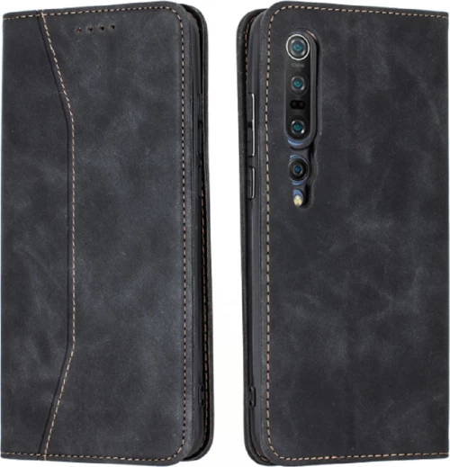 Bodycell PU Leather Book Μαύρο (Xiaomi Mi 10 / Mi 10 Pro)