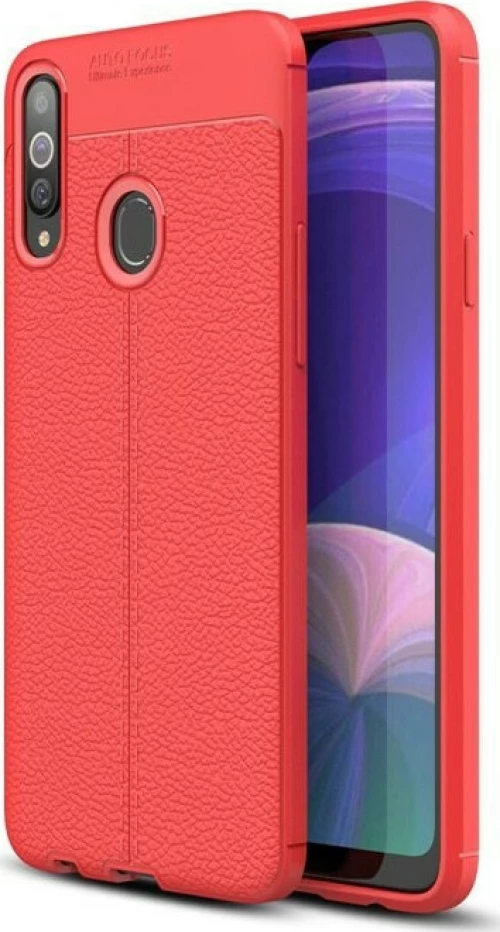 Ancus Autofocus Shockproof Back Cover Σιλικόνης Κόκκινο (Galaxy A20s)