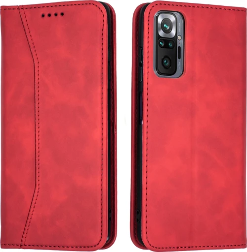 Bodycell Wallet Δερματίνης Κόκκινο (Redmi Note 10 Pro)